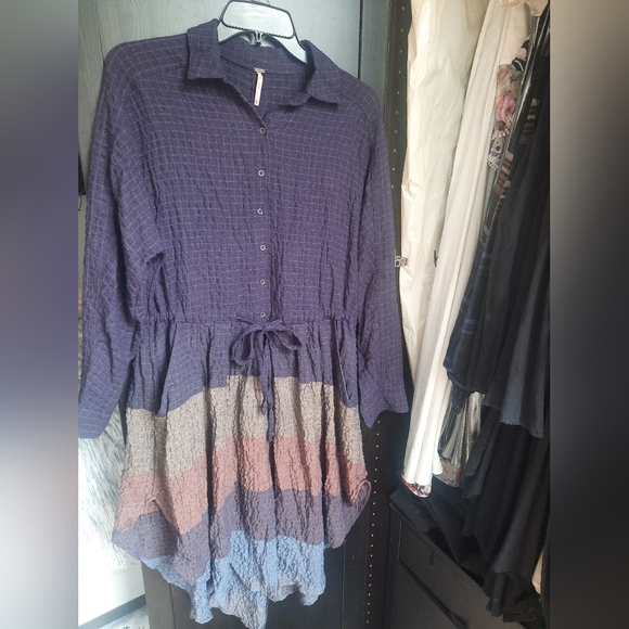 Free People Ray of Light Button Down Dress - Picture 7 of 7